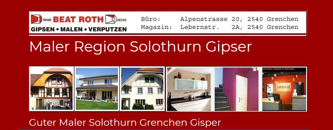 maler wasseramt solothurn grenchen