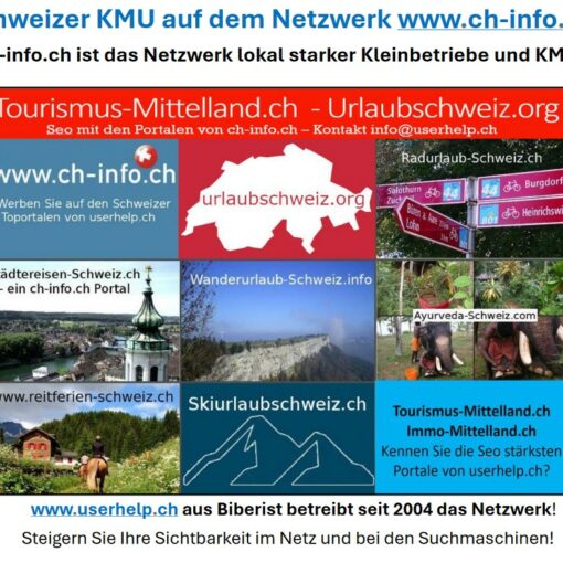 Tourismus Schweiz - das Wasseramt top!